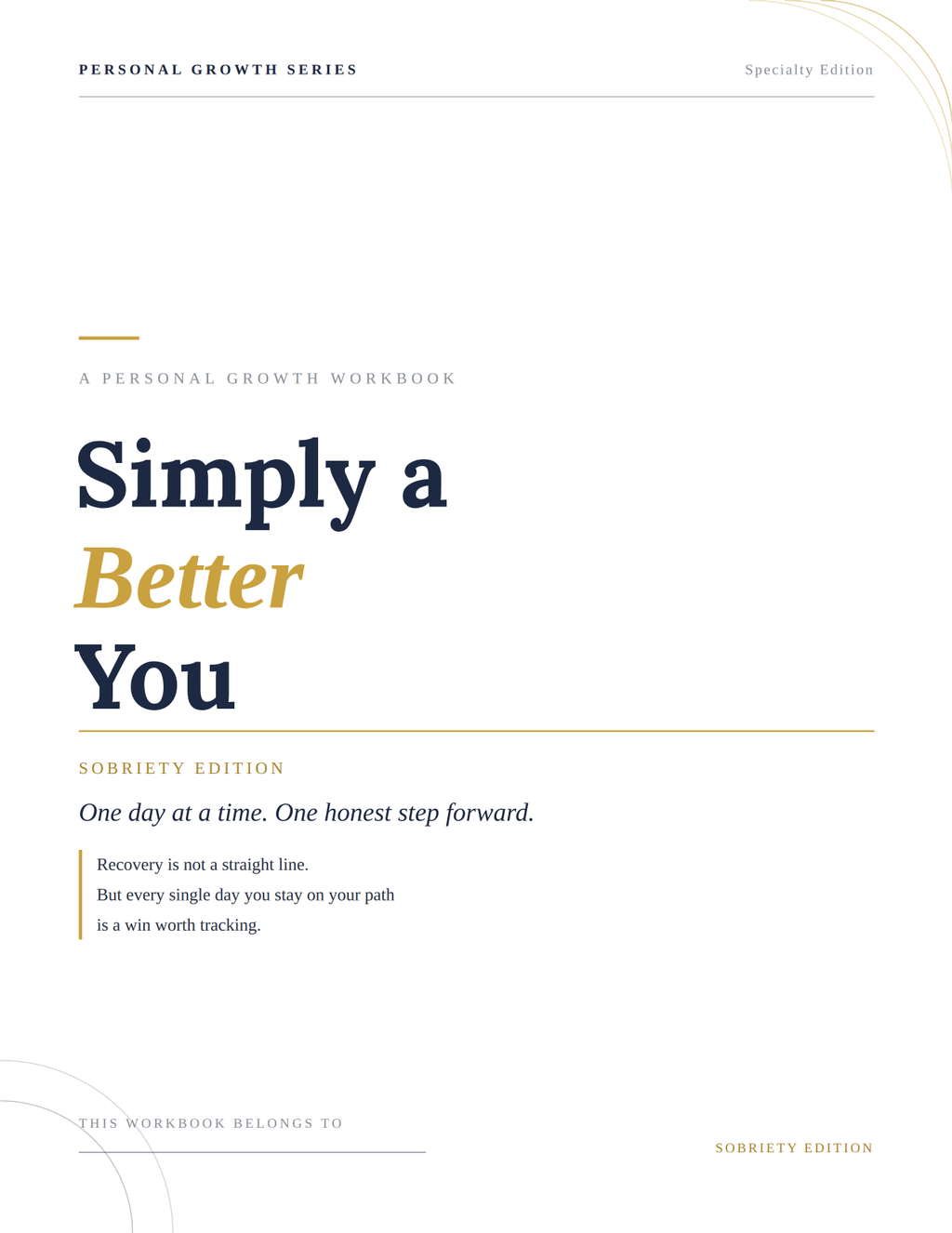 Simply A Better You — Sobriety Edition