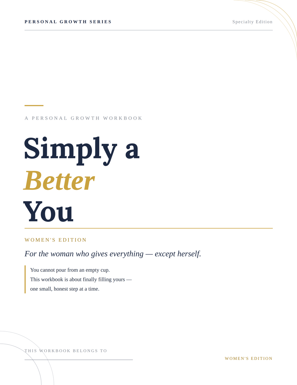 Simply A Better You — Women's Edition
