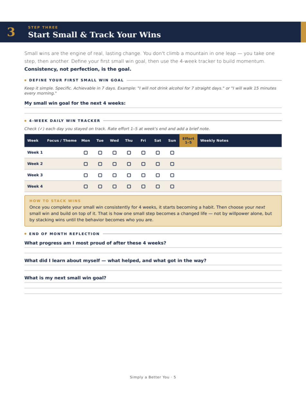 Simply A Better You — The Personal Growth Workbook