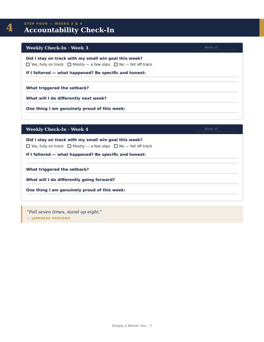 Simply A Better You — The Personal Growth Workbook