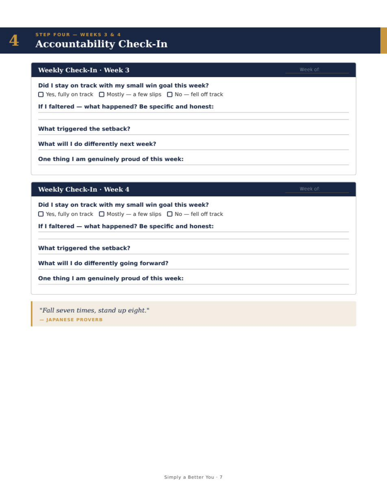 Simply A Better You — The Personal Growth Workbook